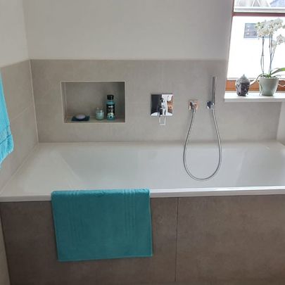 Geflieste Badewanne